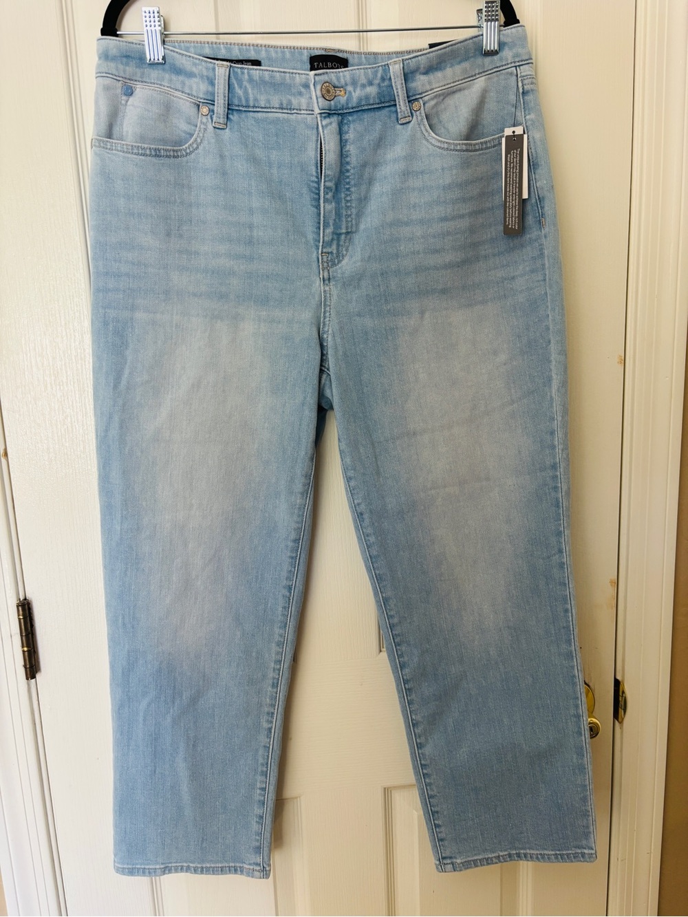 Talbots Light Blue Straight-Leg Crop Jeans ~ Women’s 14 New with Tags